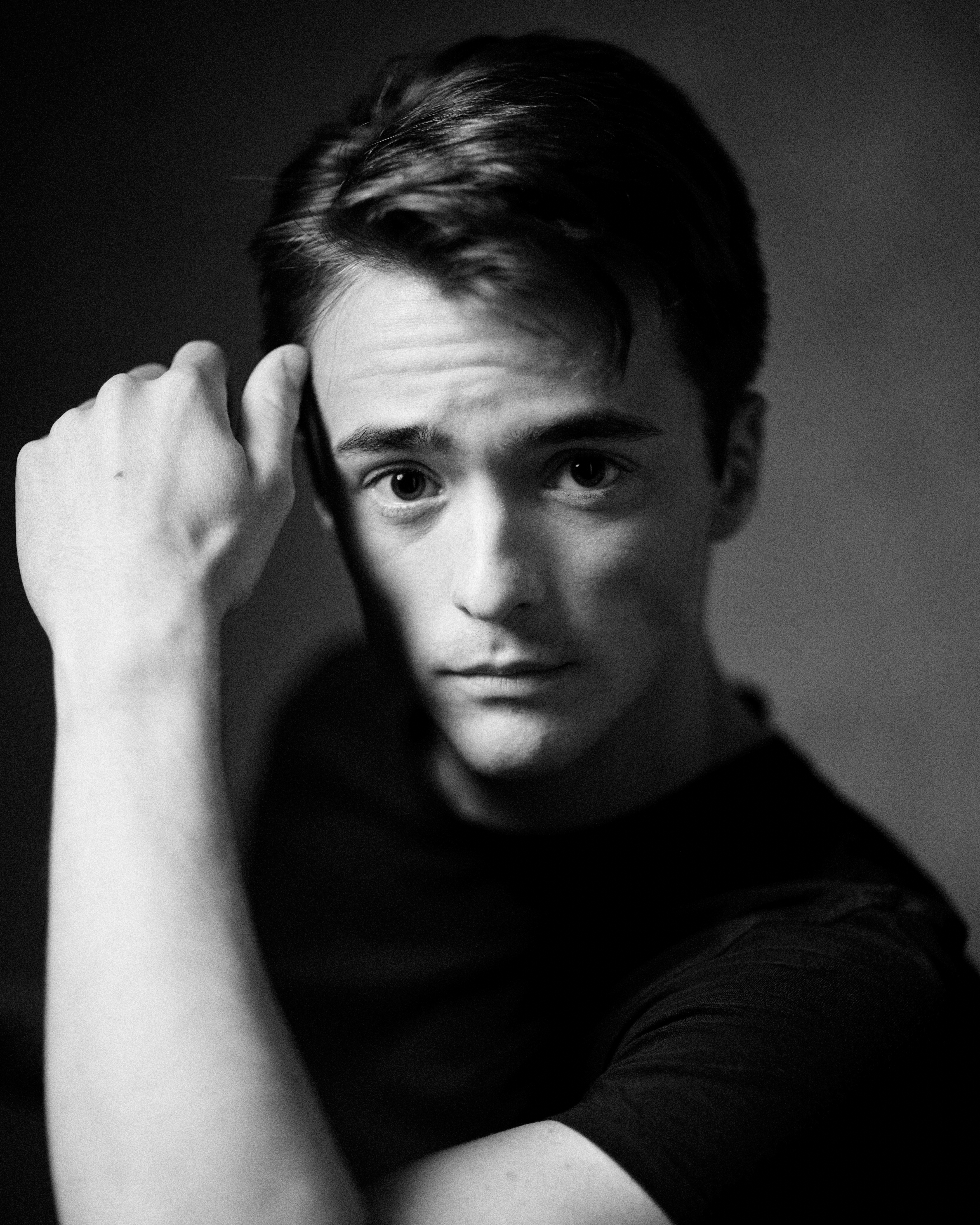 Leonardo Cecchi black and white headshot portrait